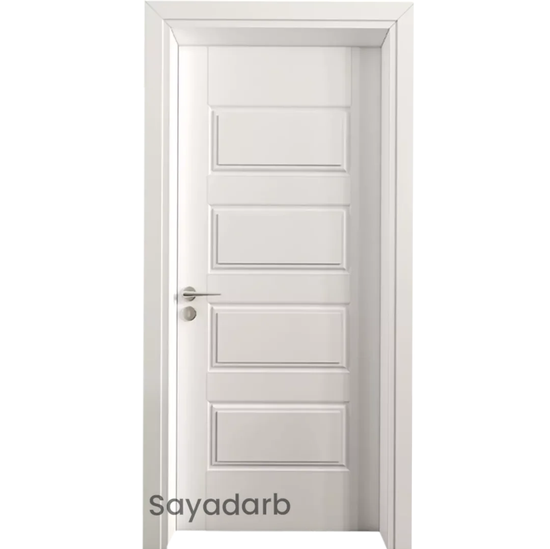 درب اتاق خواب اچ دی اف سفید کد 175 1 درب اتاق خواب اچ دی اف